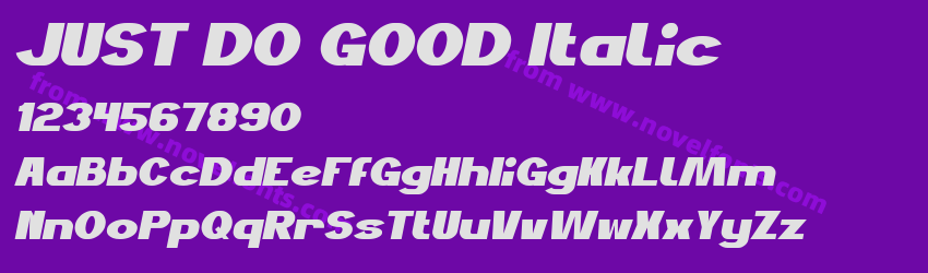 JUST DO GOOD ItalicPreview