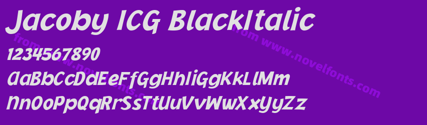 Jacoby ICG BlackItalicPreview