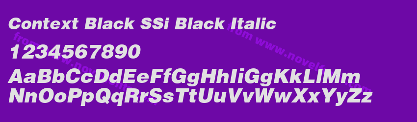 Context Black SSi Black ItalicPreview