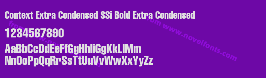 Context Extra Condensed SSi Bold Extra CondensedPreview