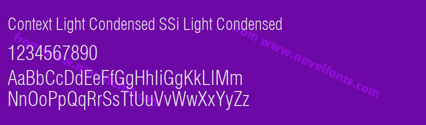 Context Light Condensed SSi Light CondensedPreview