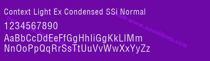 Context Light Ex Condensed SSi NormalPreview