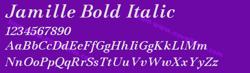 Jamille Bold ItalicPreview