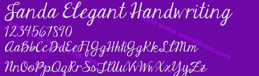 Janda Elegant HandwritingPreview