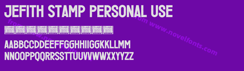 Jefith Stamp Personal UsePreview