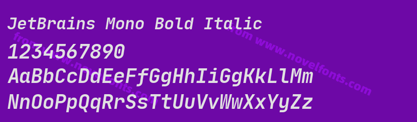 JetBrains Mono Bold ItalicPreview