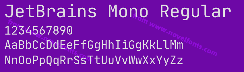 JetBrains Mono RegularPreview