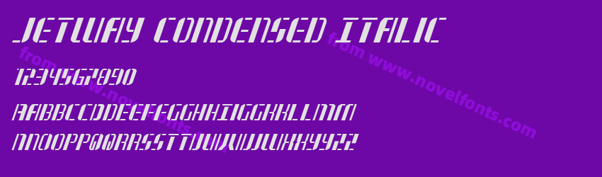 Jetway Condensed ItalicPreview