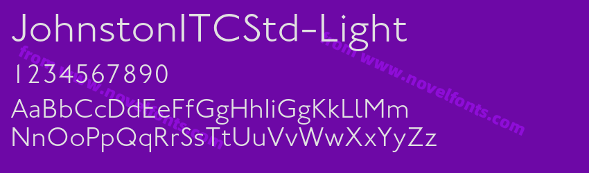 JohnstonITCStd-LightPreview