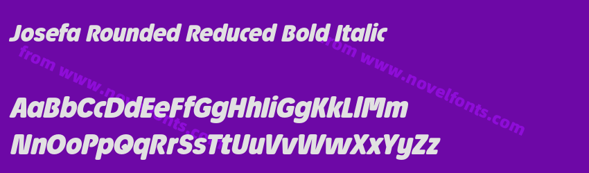 Josefa Rounded Reduced Bold ItalicPreview