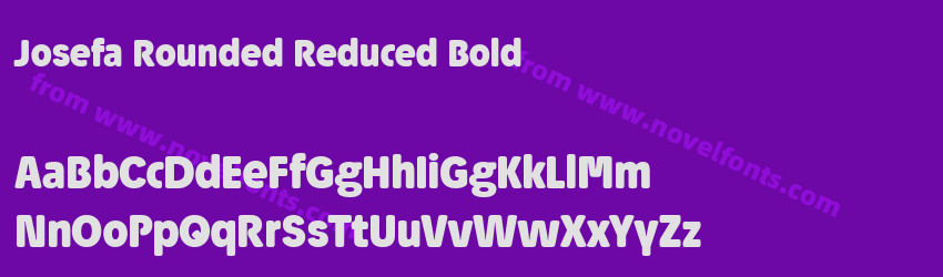 Josefa Rounded Reduced BoldPreview