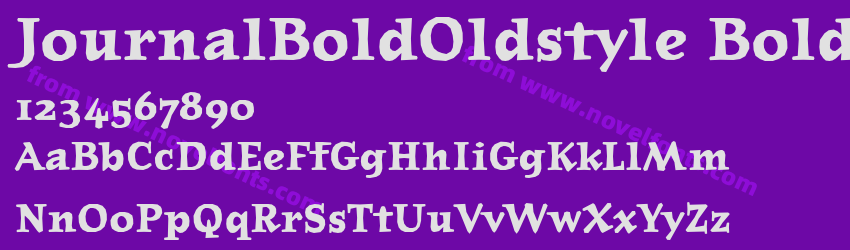 JournalBoldOldstyle BoldPreview