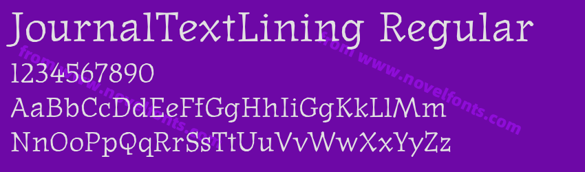 JournalTextLining RegularPreview