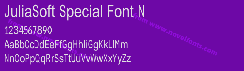 JuliaSoft Special Font NPreview