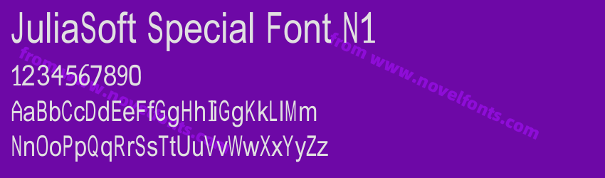 JuliaSoft Special Font N1Preview