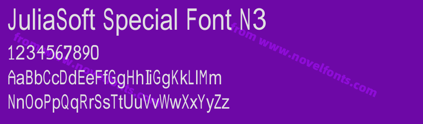 JuliaSoft Special Font N3Preview