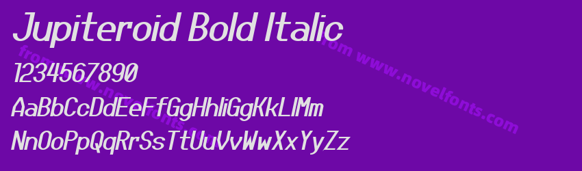 Jupiteroid Bold ItalicPreview