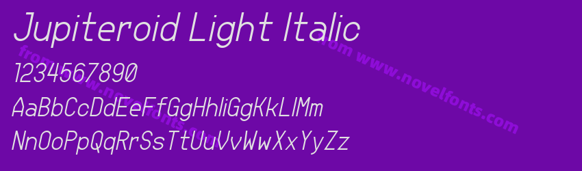 Jupiteroid Light ItalicPreview