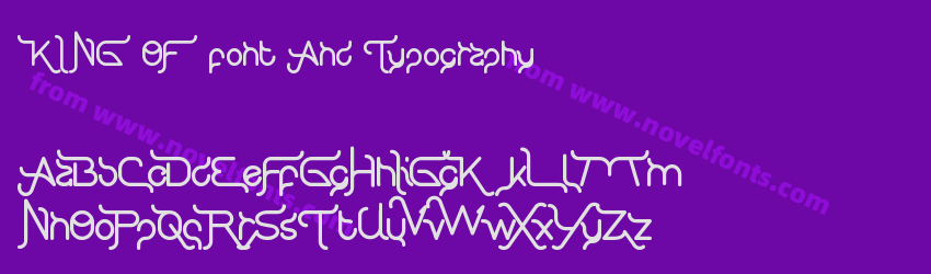 KING OF font And TypographyPreview