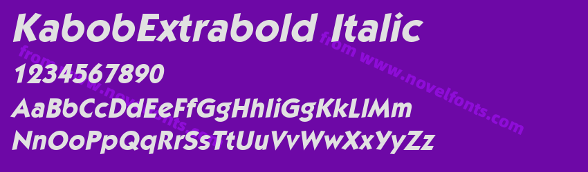 KabobExtrabold ItalicPreview