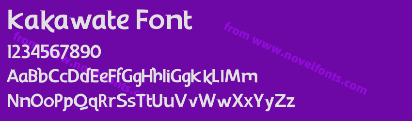 Kakawate FontPreview