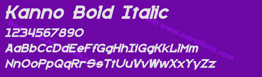 Kanno Bold ItalicPreview