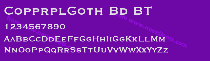 CopprplGoth Bd BTPreview