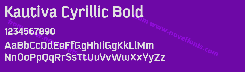 Kautiva Cyrillic BoldPreview