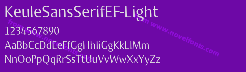 KeuleSansSerifEF-LightPreview