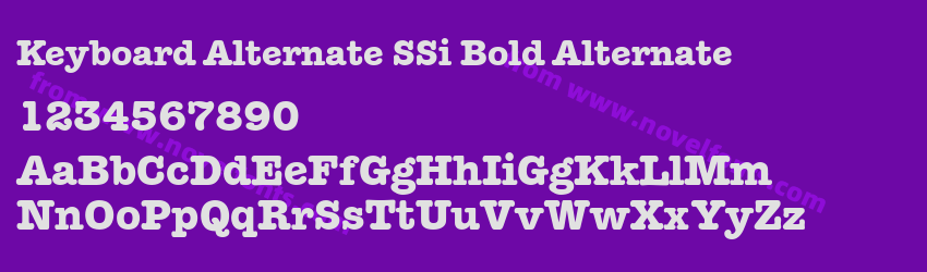 Keyboard Alternate SSi Bold AlternatePreview