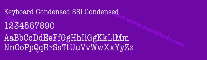 Keyboard Condensed SSi CondensedPreview