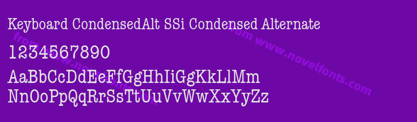 Keyboard CondensedAlt SSi Condensed AlternatePreview