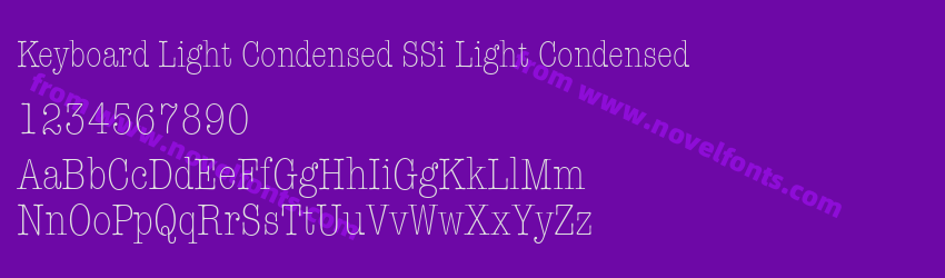 Keyboard Light Condensed SSi Light CondensedPreview