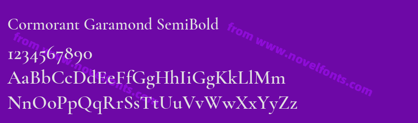 Cormorant Garamond SemiBoldPreview