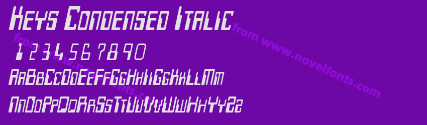 Keys Condensed ItalicPreview