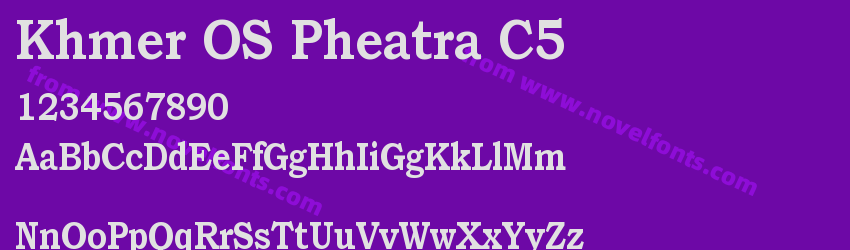 Khmer OS Pheatra C5Preview