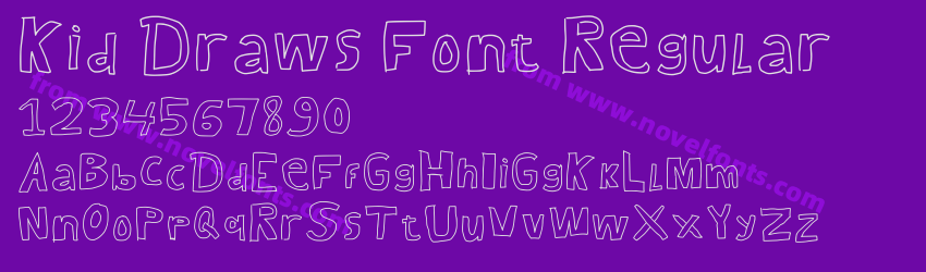 Kid Draws Font RegularPreview