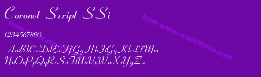 Coronet Script SSiPreview