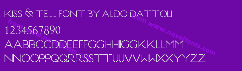 Kiss & Tell Font By Aldo DattoliPreview