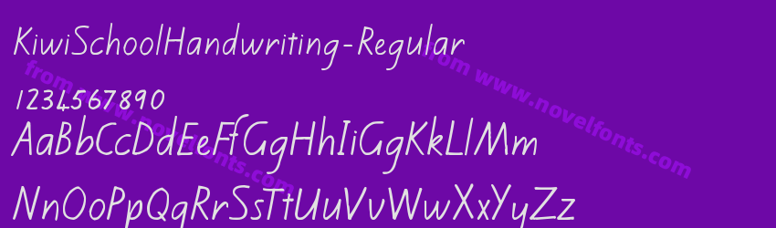 KiwiSchoolHandwriting-RegularPreview