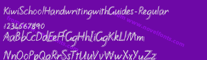 KiwiSchoolHandwritingwithGuides-RegularPreview