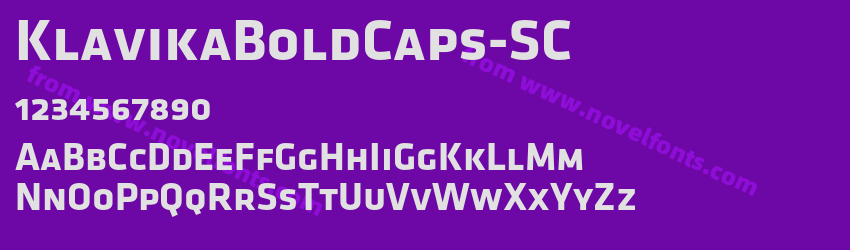 KlavikaBoldCaps-SCPreview