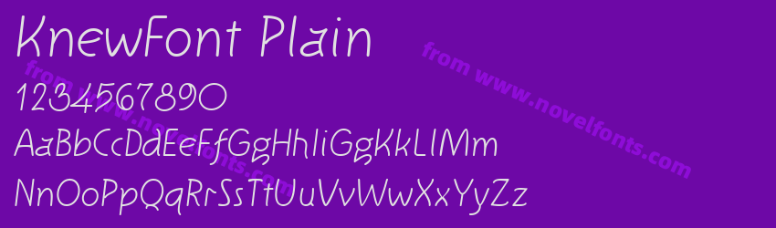 KnewFont PlainPreview