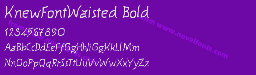 KnewFontWaisted BoldPreview