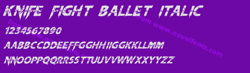 Knife Fight Ballet ItalicPreview