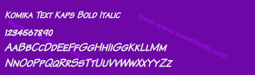 Komika Text Kaps Bold ItalicPreview