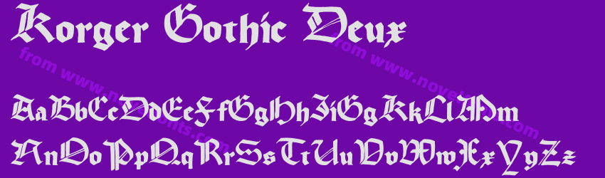 Korger Gothic DeuxPreview