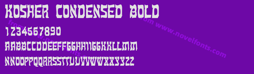 Kosher Condensed BoldPreview