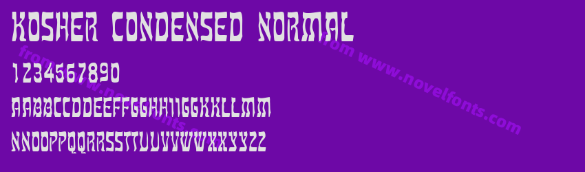 Kosher Condensed NormalPreview