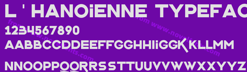 L'Hanoienne TypefacePreview